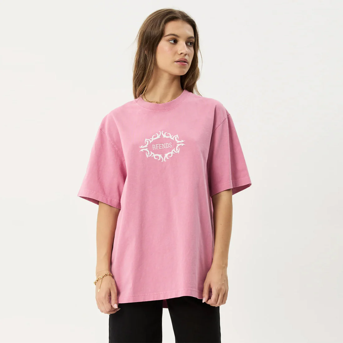 AFENDS My Tribe Heavyweight Retro Tee - Washed Marrakesh - Image 2