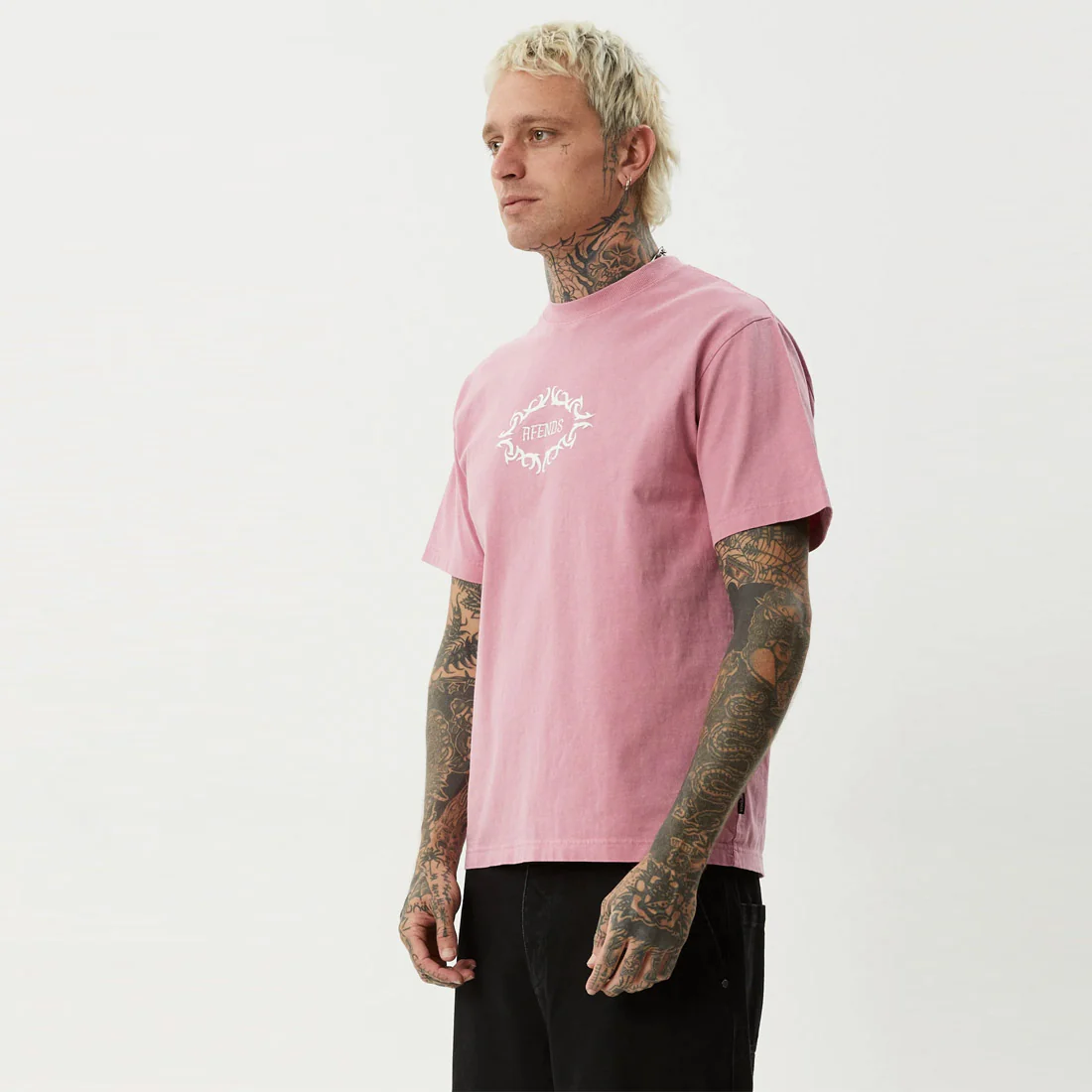 AFENDS My Tribe Heavyweight Retro Tee - Washed Marrakesh - Image 3