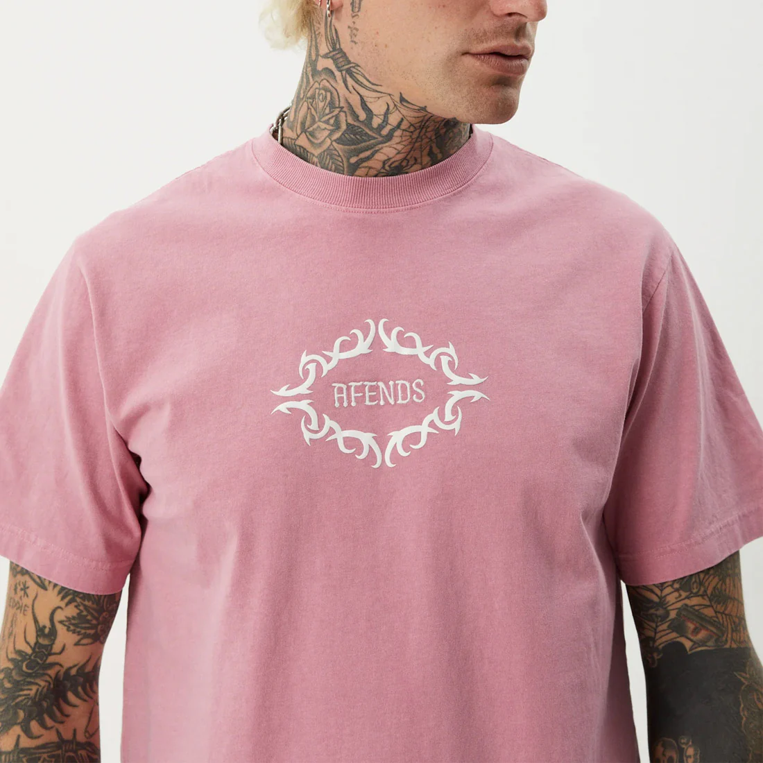 AFENDS My Tribe Heavyweight Retro Tee - Washed Marrakesh - Image 6
