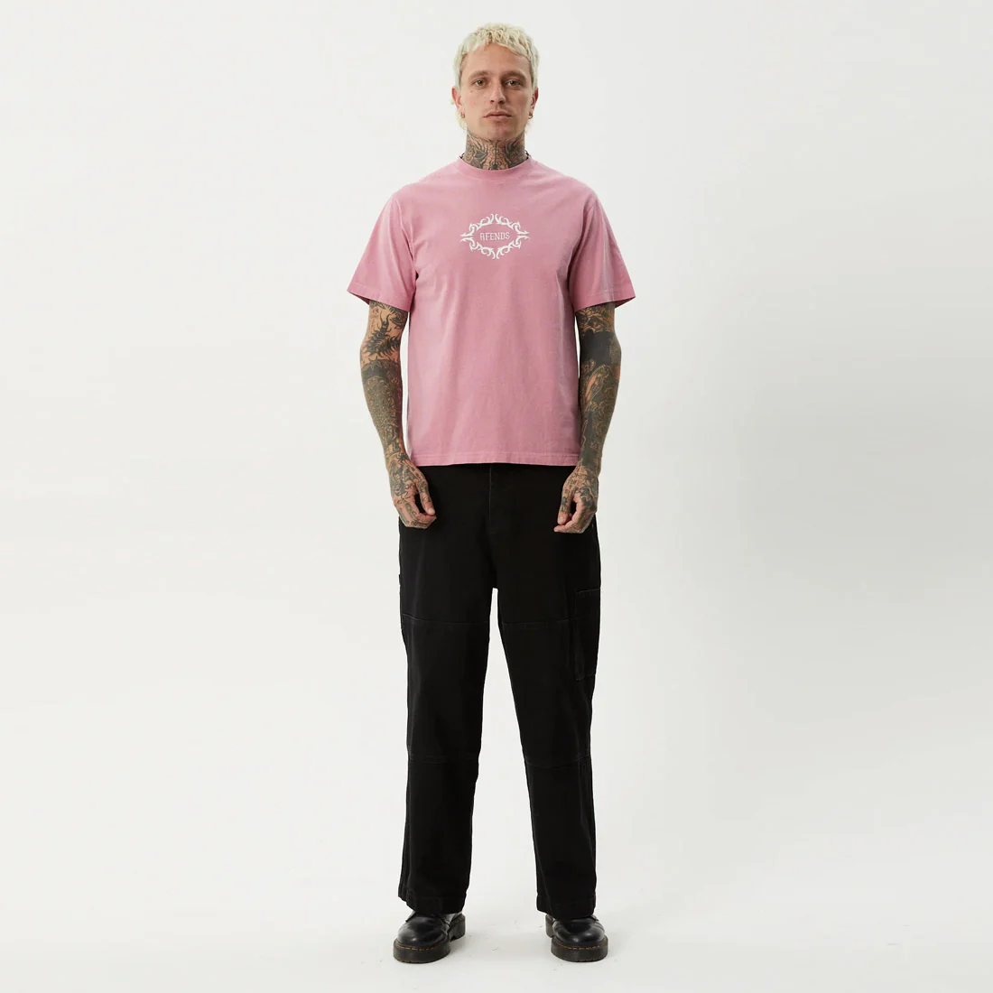 AFENDS My Tribe Heavyweight Retro Tee - Washed Marrakesh - Image 7