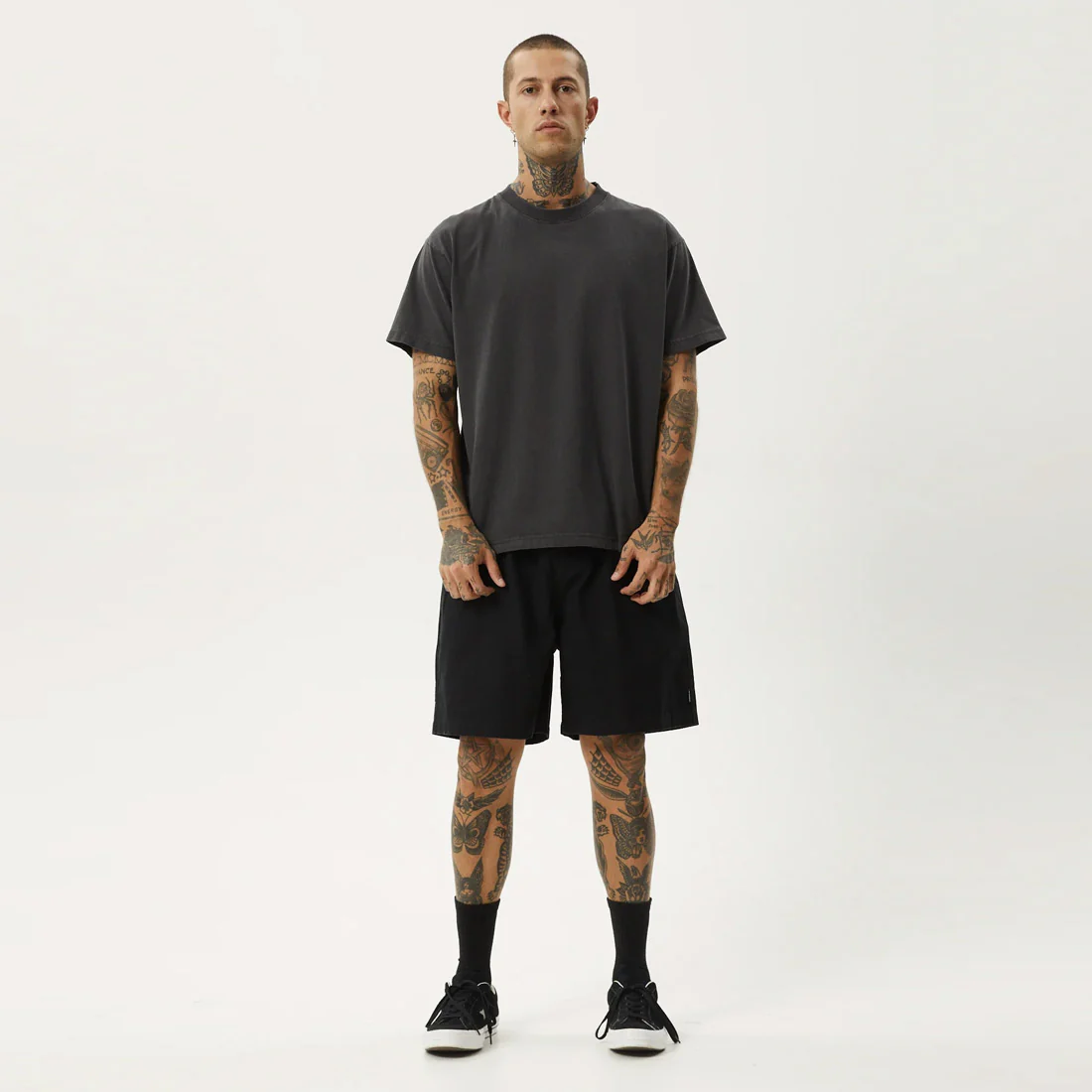 AFENDS Ninety Eights Oversized Short 20" - Black - Image 5