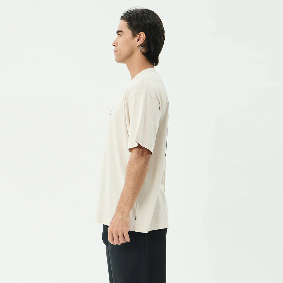 AFENDS Perception Boxy Tee - Moonbeam - Image 3