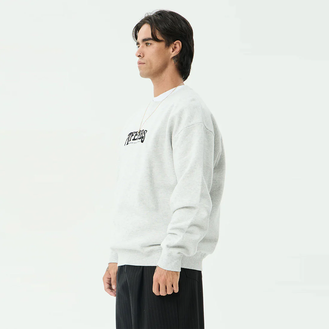 AFENDS Perception Crew - Grey Marle - Image 3