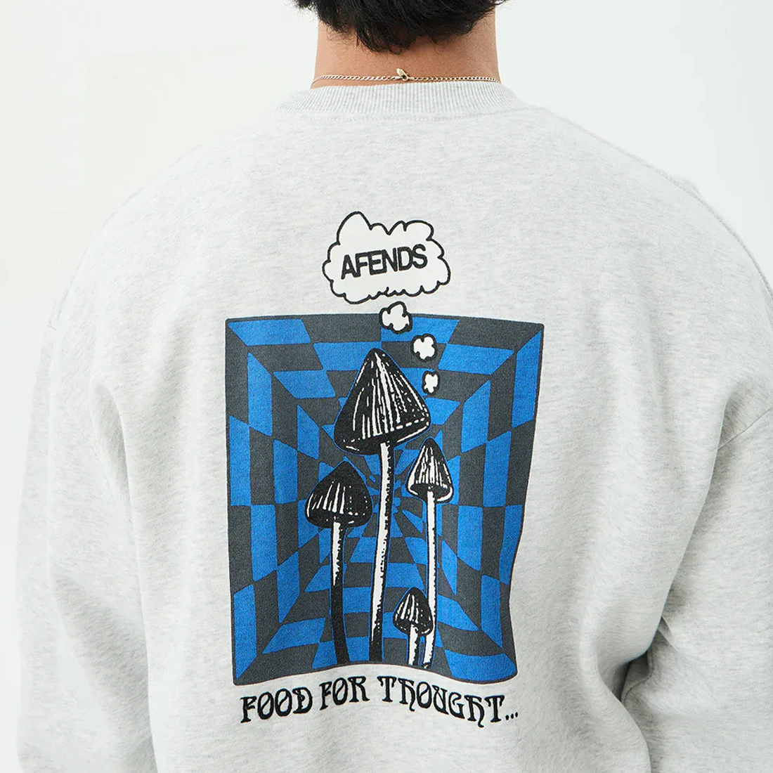 AFENDS Perception Crew - Grey Marle - Image 7