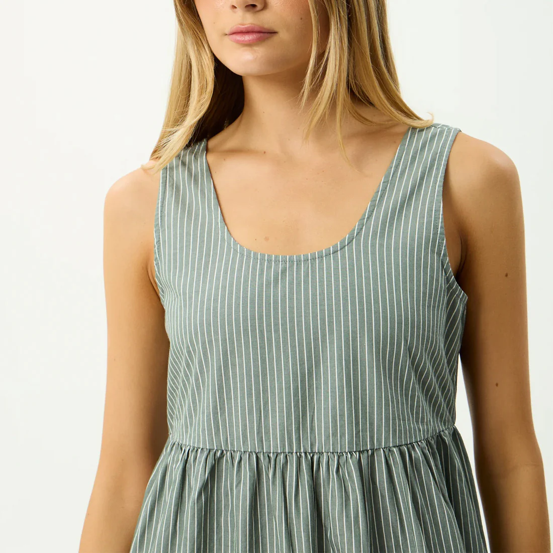 AFENDS Pinned Midi Dress - Sycamore Stripe - Image 5