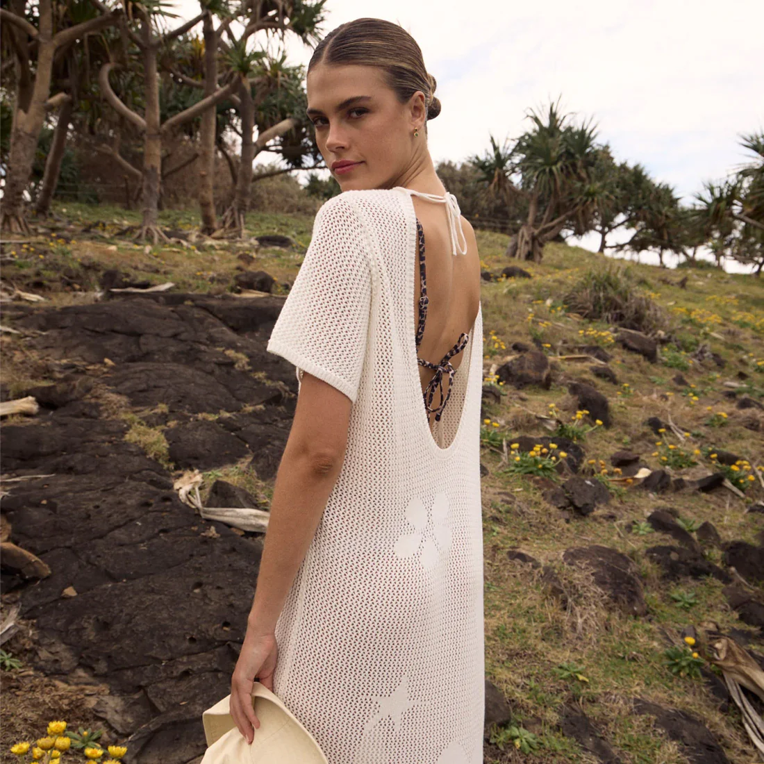 AFENDS Riley Knit Midi Dress - White - Image 2