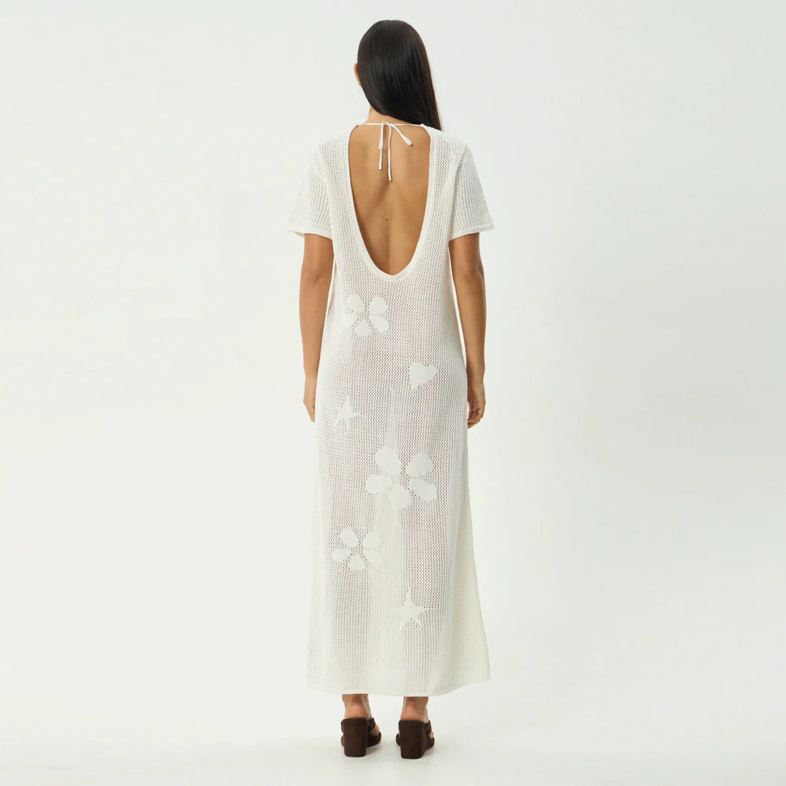 AFENDS Riley Knit Midi Dress - White - Image 7