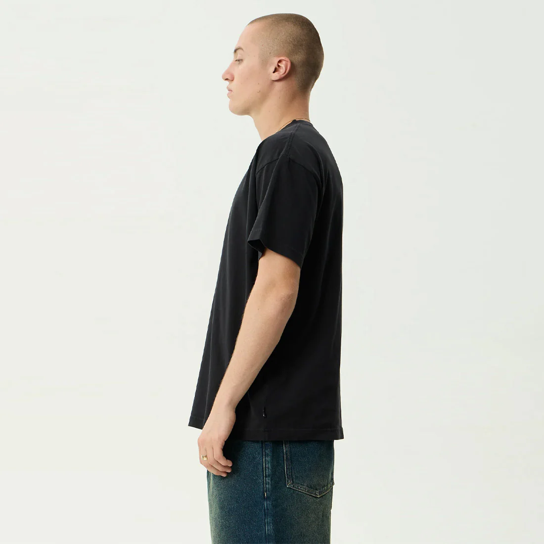 AFENDS Rocked Boxy Tee - Stone Black - Image 3
