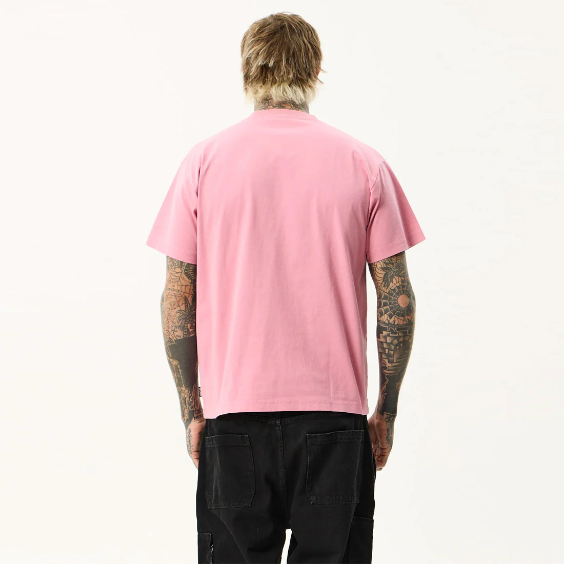 AFENDS Sadworld Heavyweight Boxy Tee - Washed Marrakesh - Image 5