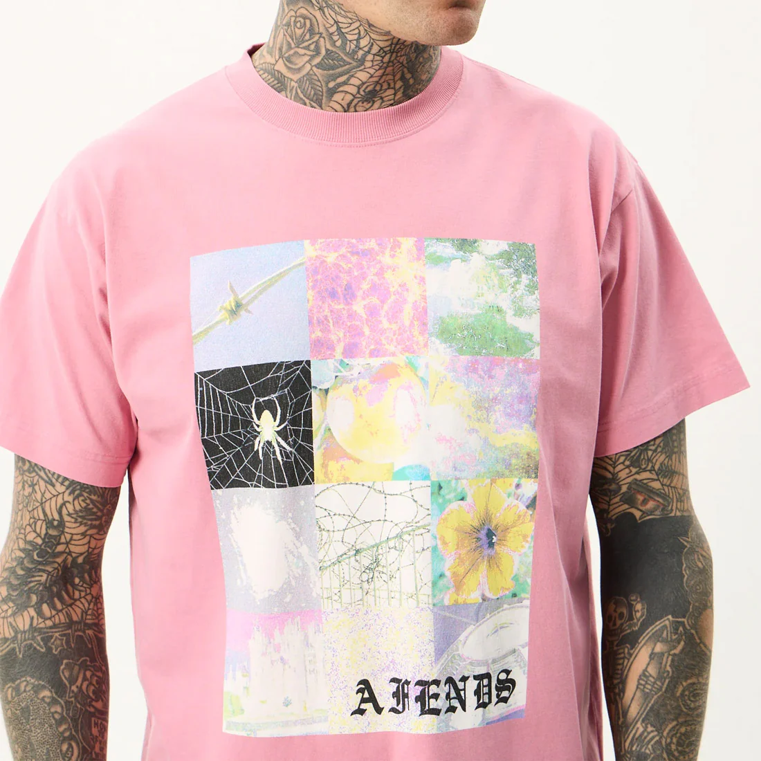 AFENDS Sadworld Heavyweight Boxy Tee - Washed Marrakesh - Image 6