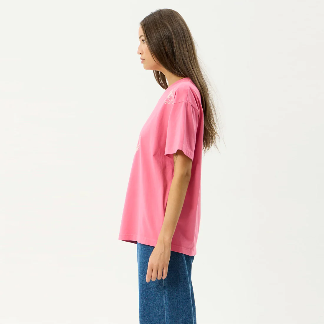 AFENDS Women's Sea Siren Oversized Tee - Washed Raspberry - Image 3