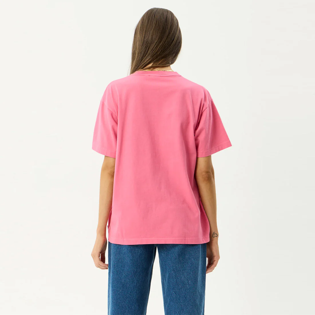 AFENDS Women's Sea Siren Oversized Tee - Washed Raspberry - Image 4