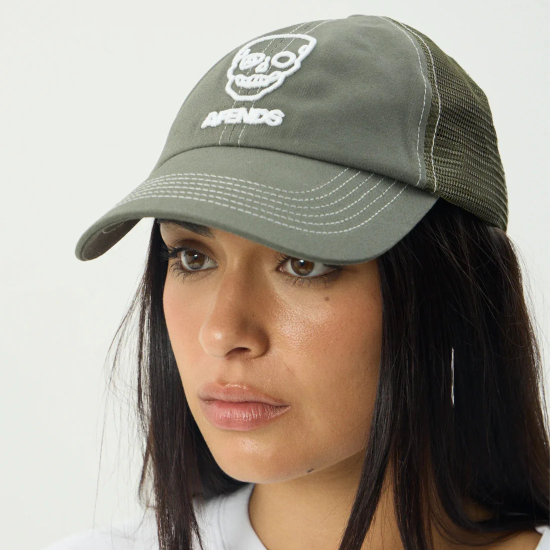 AFENDS Skeletor Six Panel Mesh Cap - Sycamore - Image 3