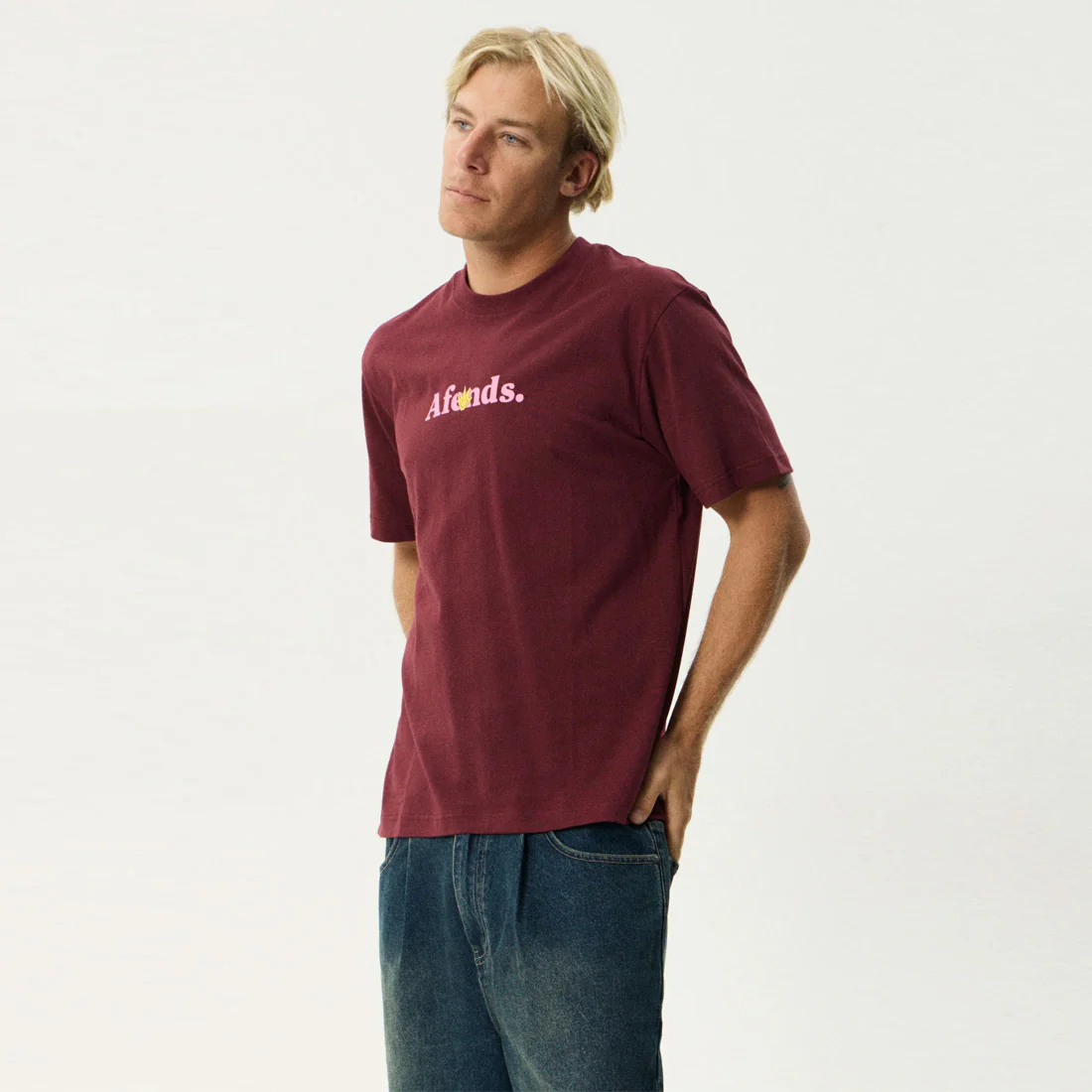 AFENDS Smiles Retro Tee - Port - Image 2