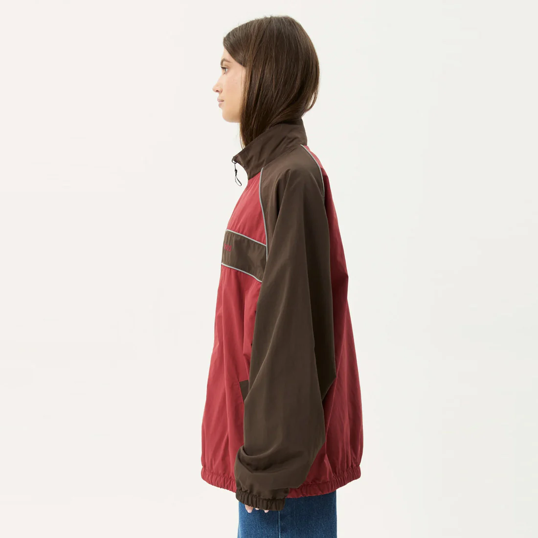 AFENDS Spicy Sports Spray Jacket - Burgundy - Image 3