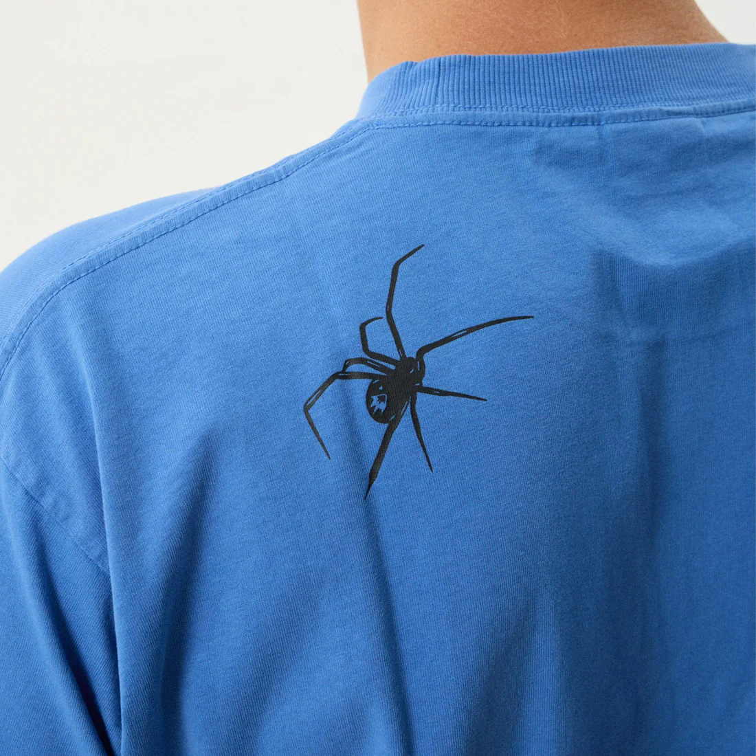 AFENDS Webhead Boxy Fit Tee - Washed Marina - Image 7