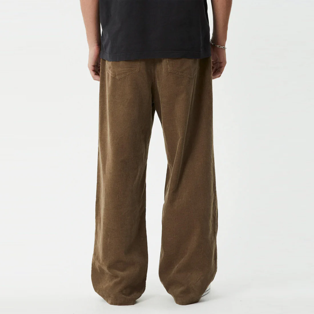 AFENDS Welcome Back Baggy Pleated Pant - Fossil - Image 5