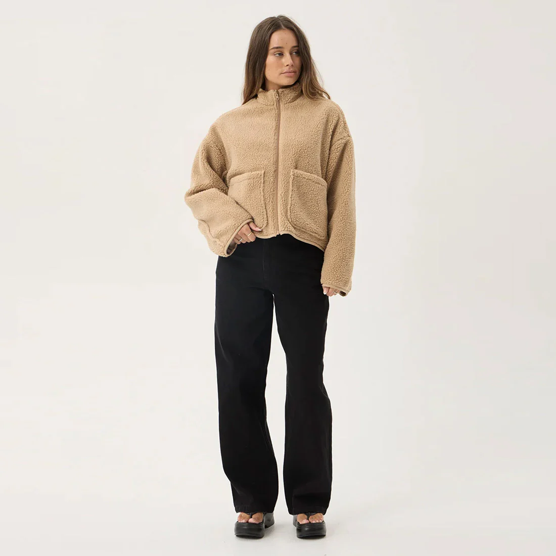 AFENDS Women's Berlin Reversible Polar Fleece Jacket - Almond Check - Image 13