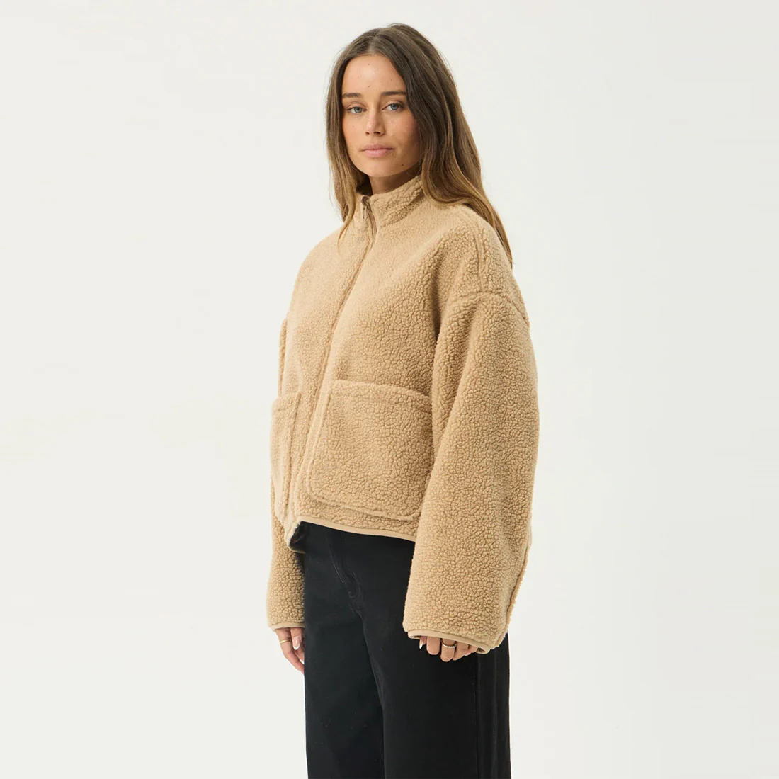 AFENDS Women's Berlin Reversible Polar Fleece Jacket - Almond Check - Image 4