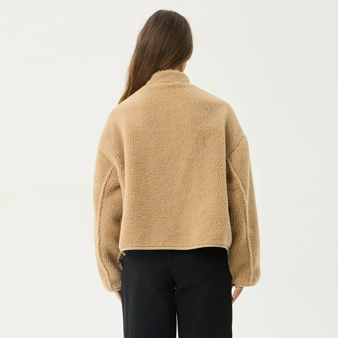 AFENDS Women's Berlin Reversible Polar Fleece Jacket - Almond Check - Image 8