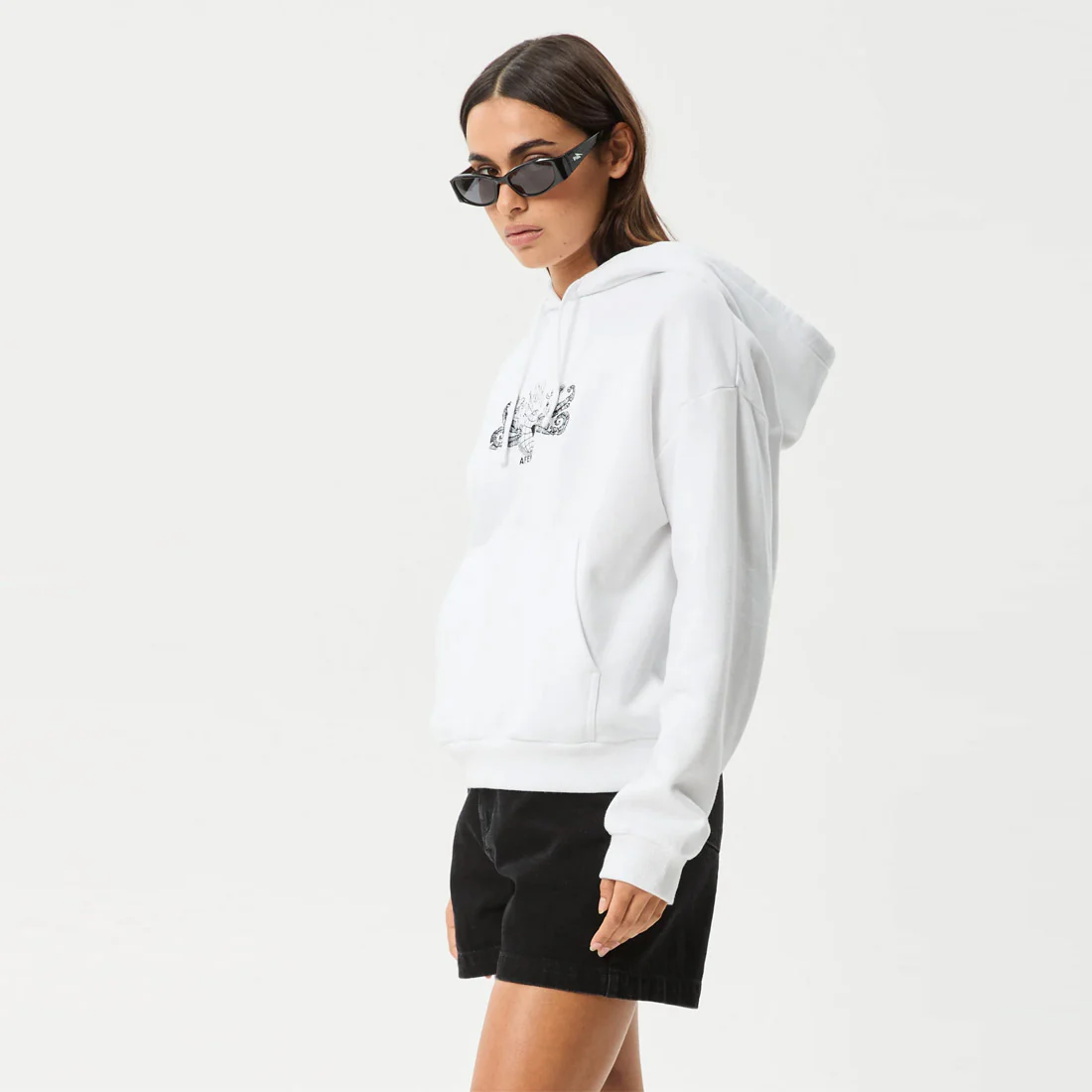 AFENDS Women's Bonfire Pull On Hood - White - Image 3