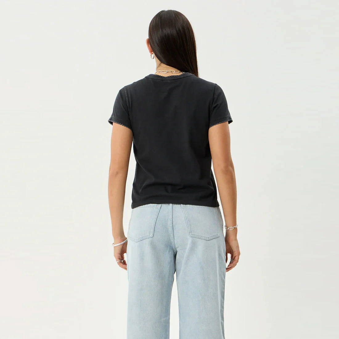 AFENDS Women's Briar Regular Tee - Stone Black - Image 5