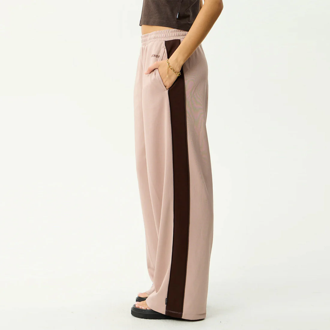 AFENDS Women's Brooklyn Track Pant - Dusty Pink - Image 3
