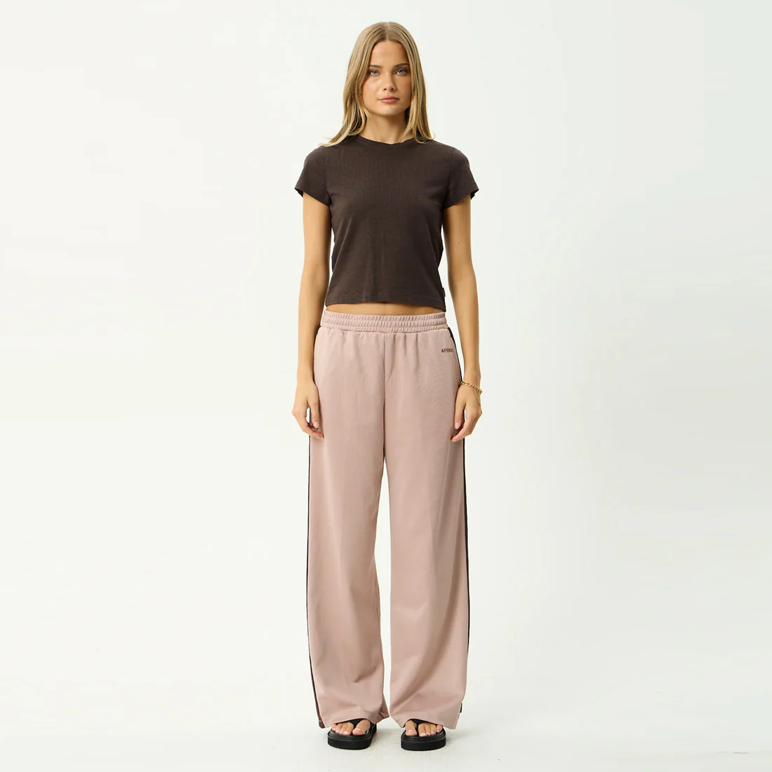 AFENDS Women's Brooklyn Track Pant - Dusty Pink - Image 5