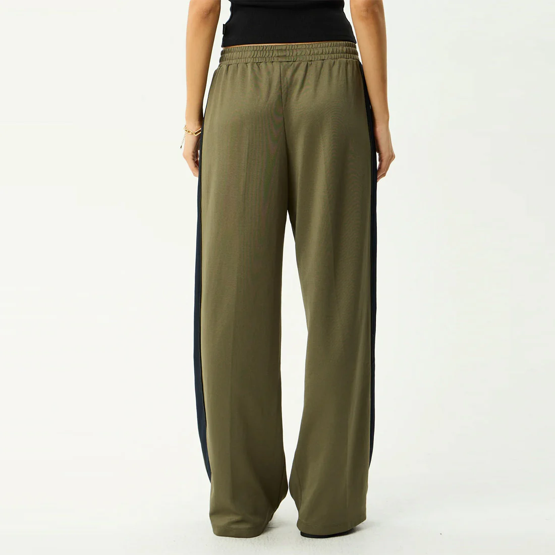 AFENDS Women's Brooklyn Track Pant - Olive - Image 4