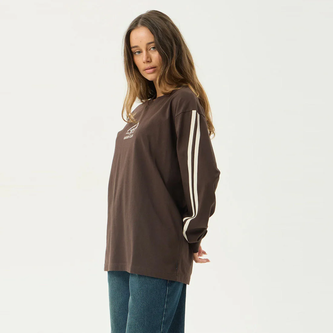 AFENDS Women's Community Garden Long Sleeve Tee - Coffee - Image 3