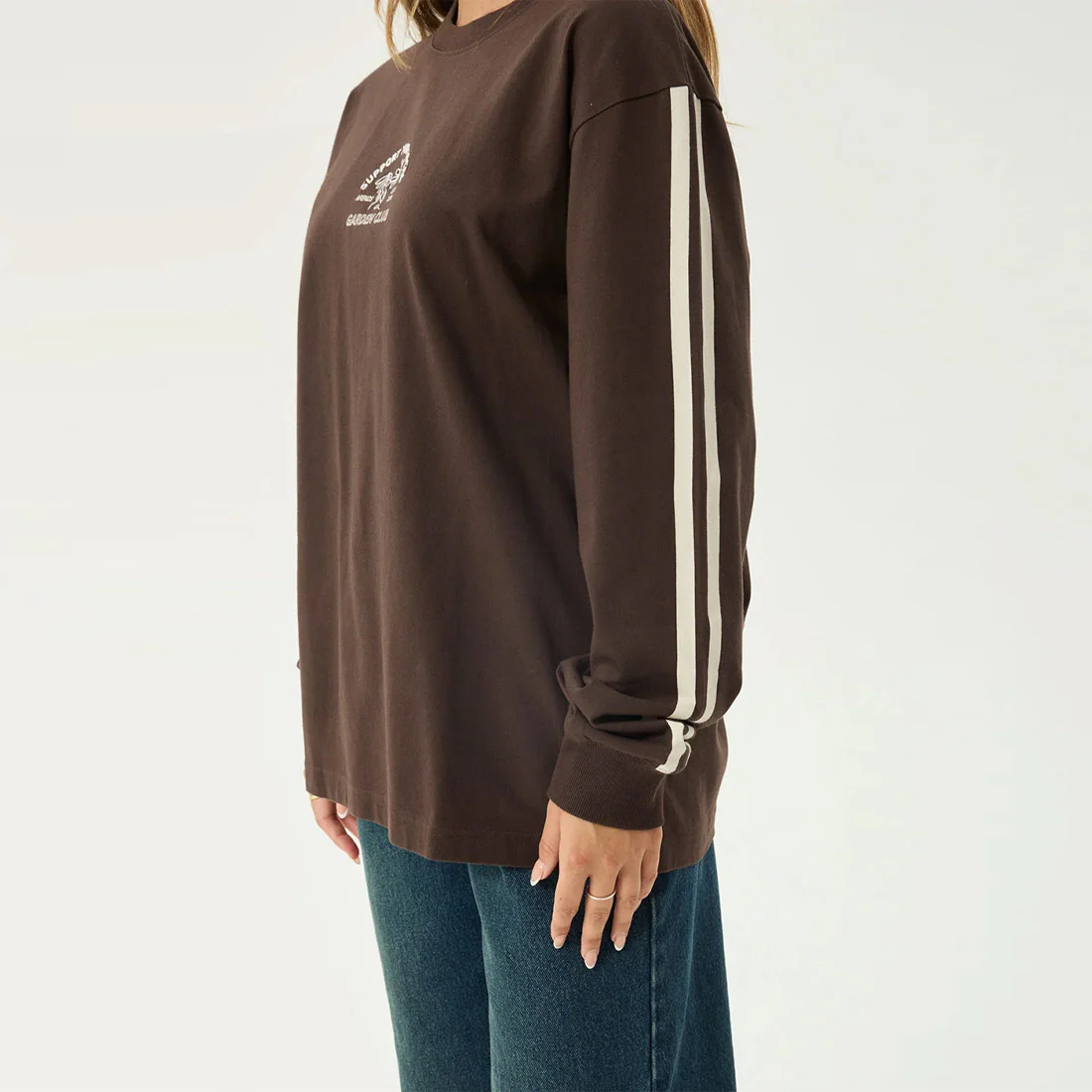 AFENDS Women's Community Garden Long Sleeve Tee - Coffee - Image 7