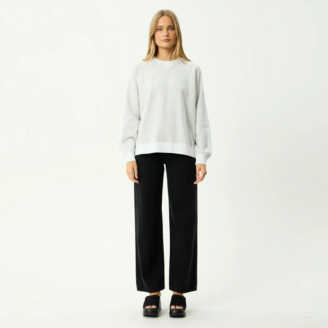 AFENDS Women's Dexter Crew - Grey Marle - Image 6