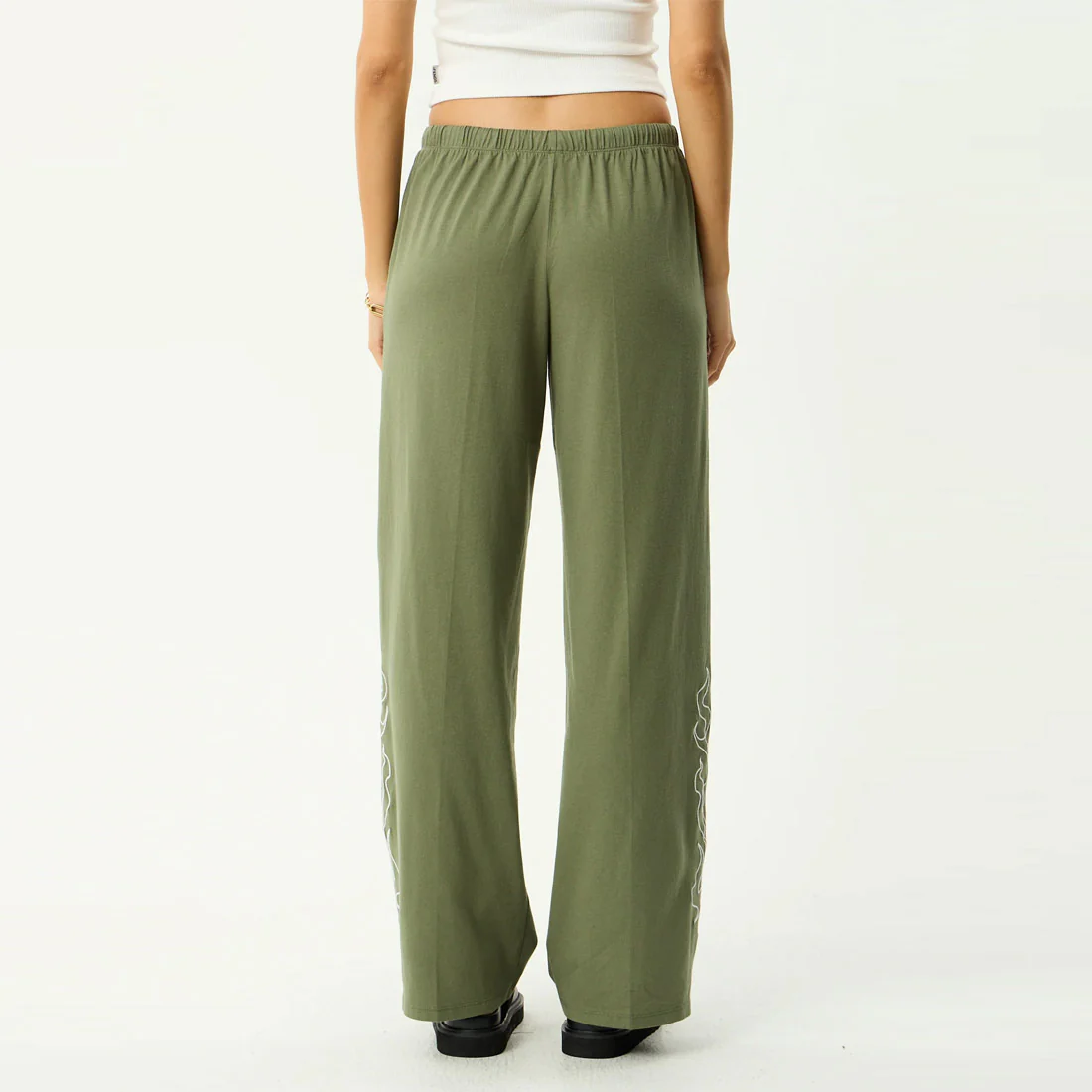 AFENDS Women's Dirts Jersey Pant - Deep Olive - Image 5