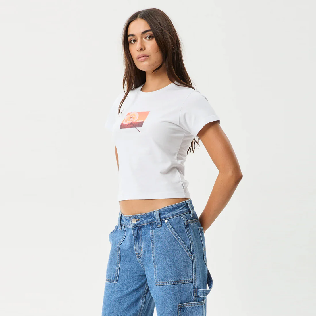 AFENDS Women's Film Baby Tee - White - Image 3