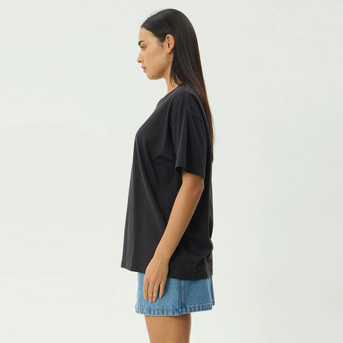 AFENDS Women's Fly Away Oversized Tee - Stone Black - Image 4