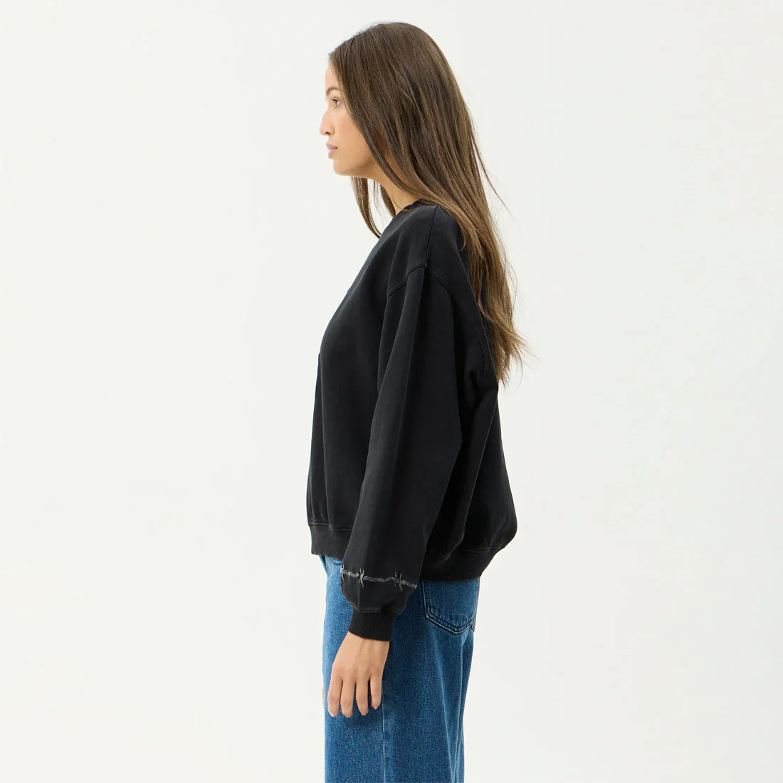 AFENDS Women's Good Nature Crew - Stone Black - Image 4
