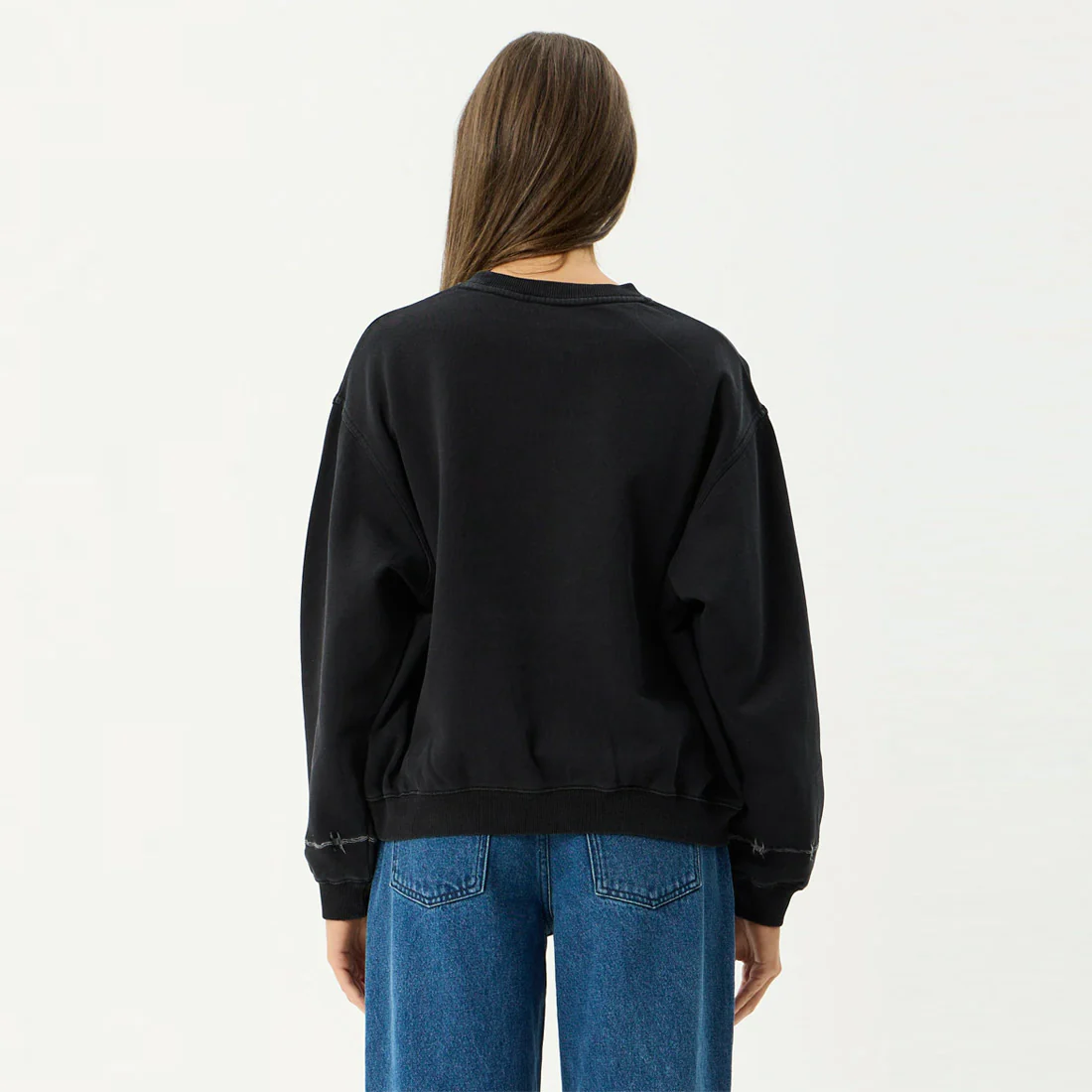 AFENDS Women's Good Nature Crew - Stone Black - Image 5
