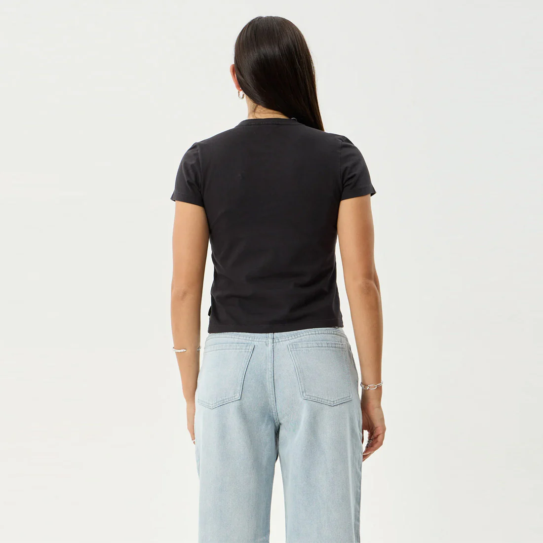 AFENDS Women's Hellcat Baby Tee - Stone Black - Image 6