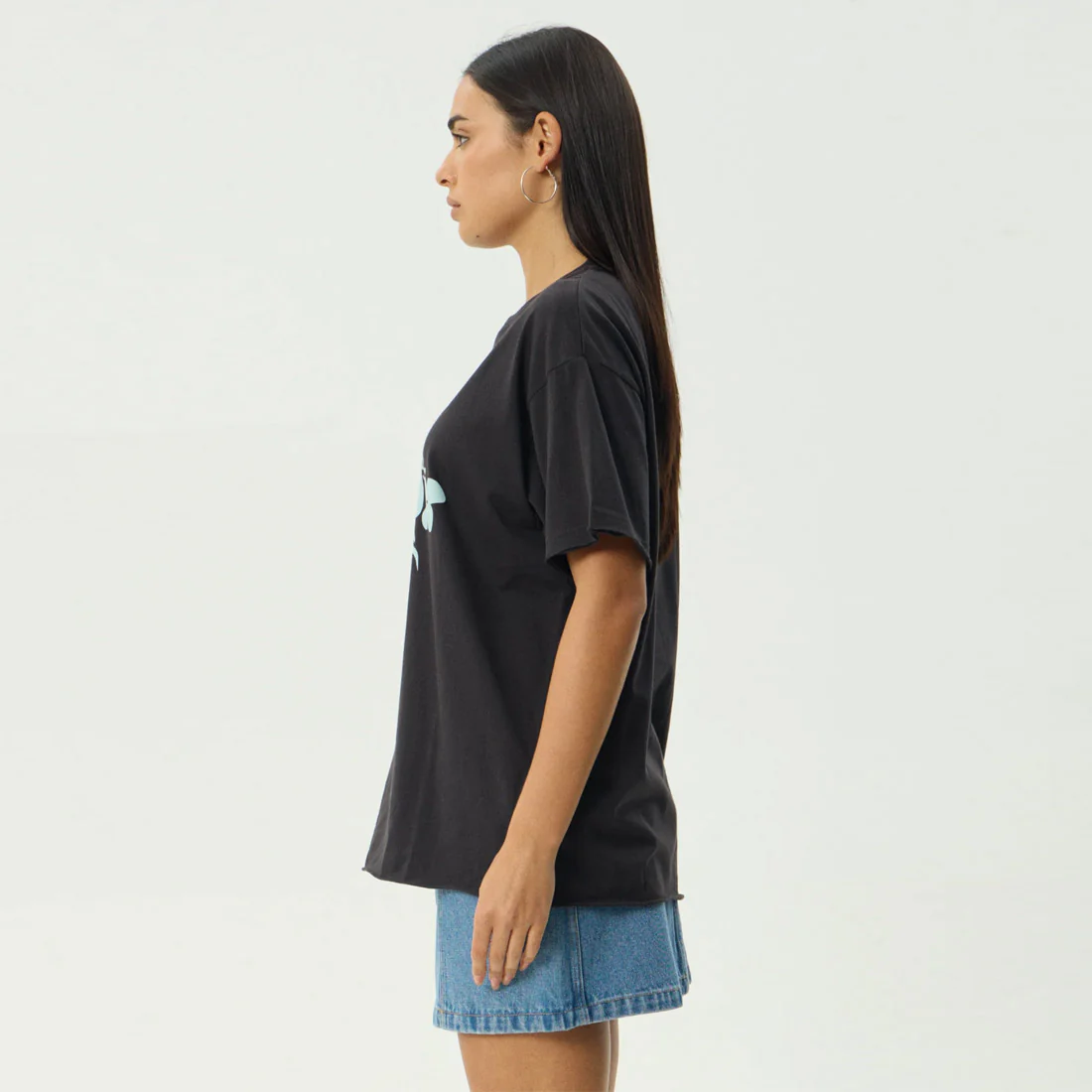 AFENDS Women's Island Oversized Tee - Stone Black - Image 4