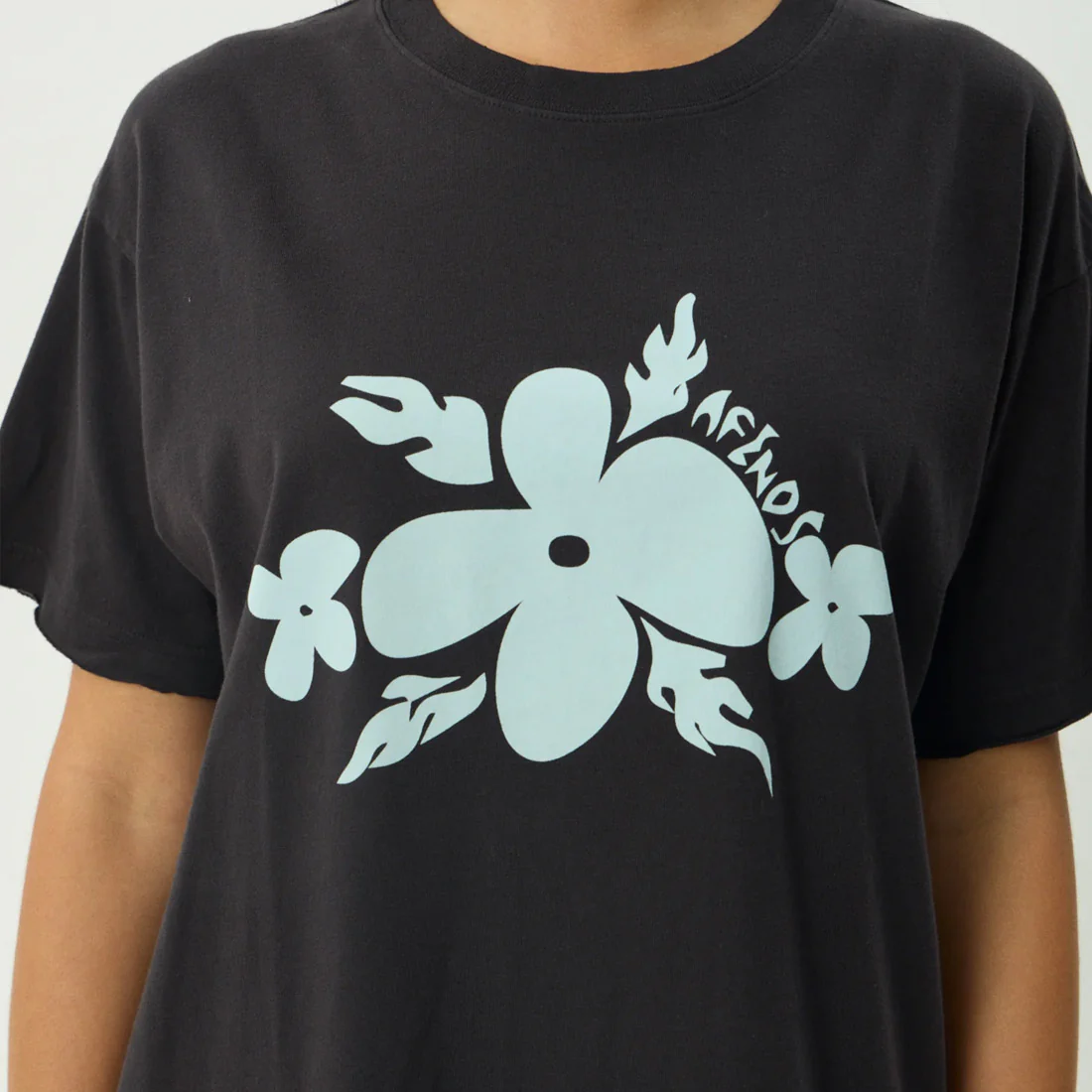 AFENDS Women's Island Oversized Tee - Stone Black - Image 7