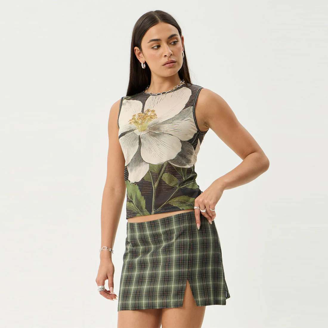 AFENDS Women's Jasmine Sheer Tank - Multi - Image 3