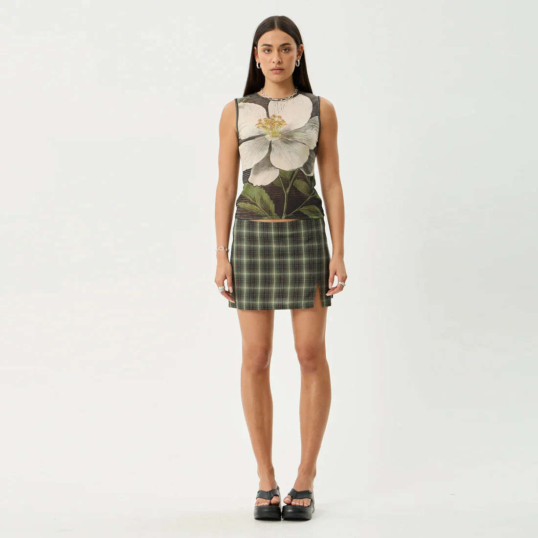 AFENDS Women's Jasmine Sheer Tank - Multi - Image 8