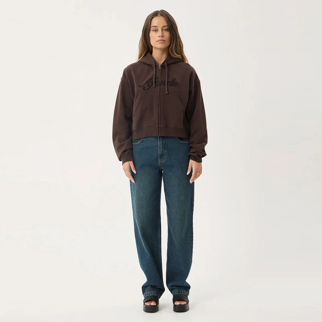 AFENDS Women's Kourt Zip Hood - Coffee - Image 9