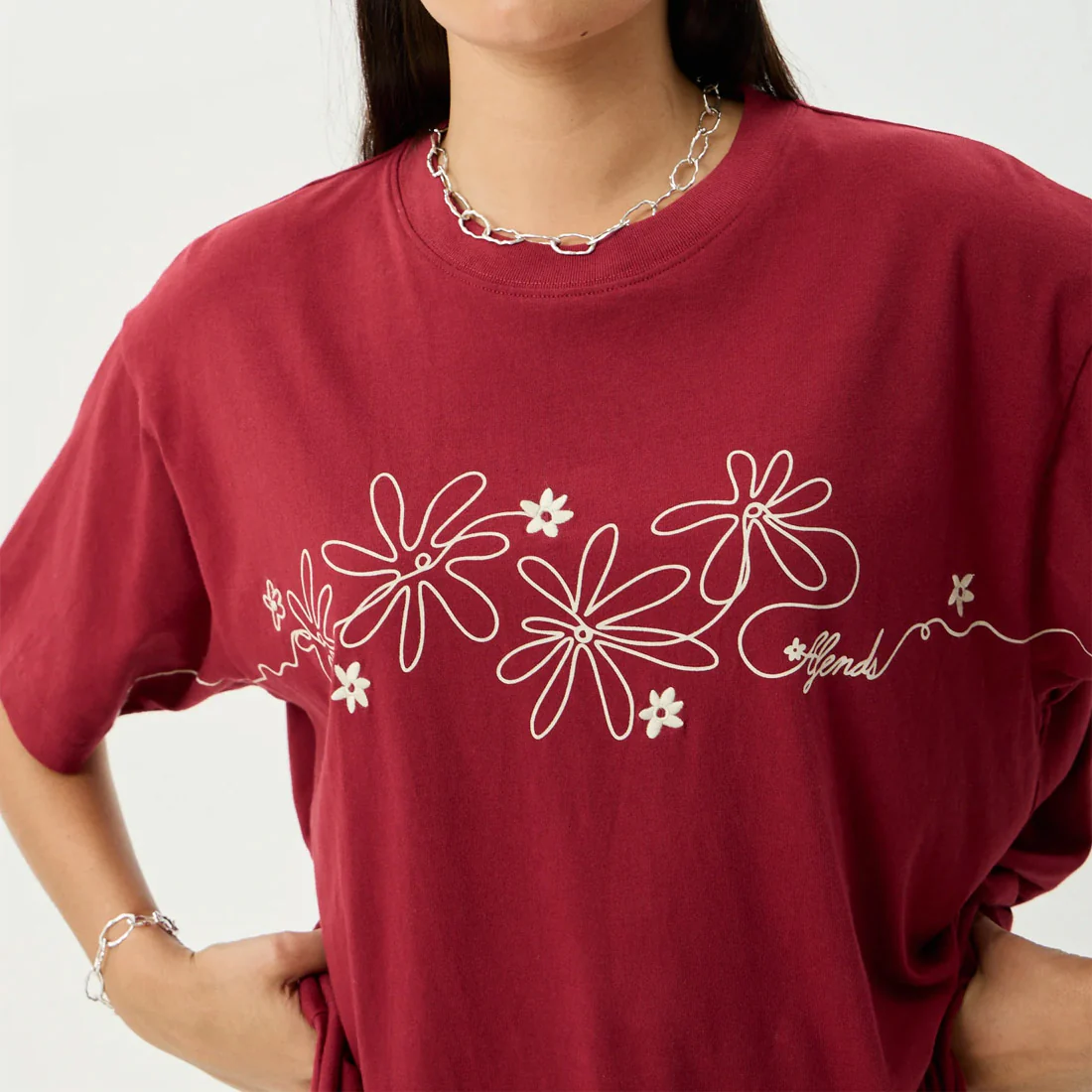 AFENDS Women's Locket Oversized Tee - Ketchup - Image 2