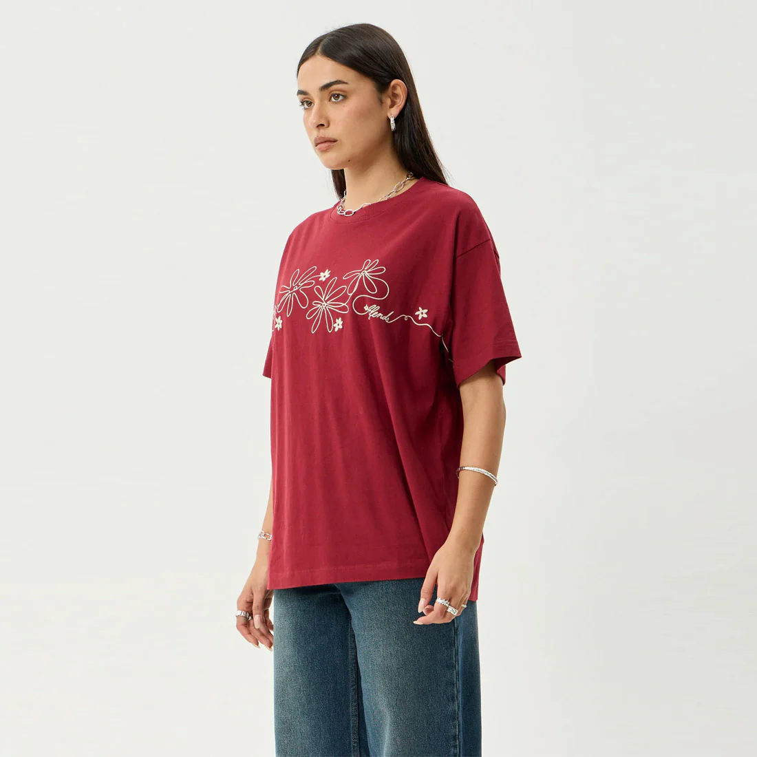 AFENDS Women's Locket Oversized Tee - Ketchup - Image 3