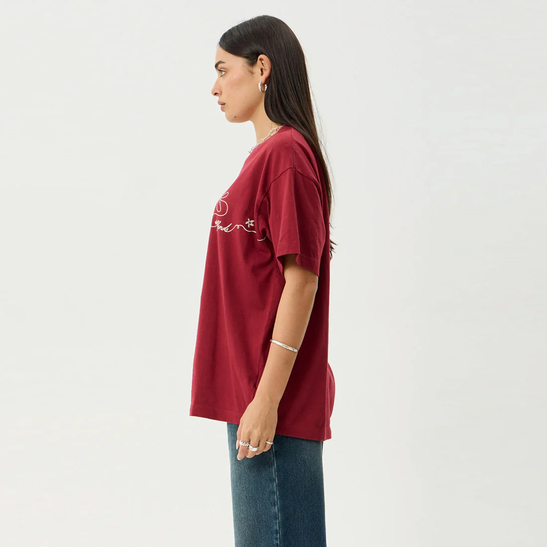 AFENDS Women's Locket Oversized Tee - Ketchup - Image 4