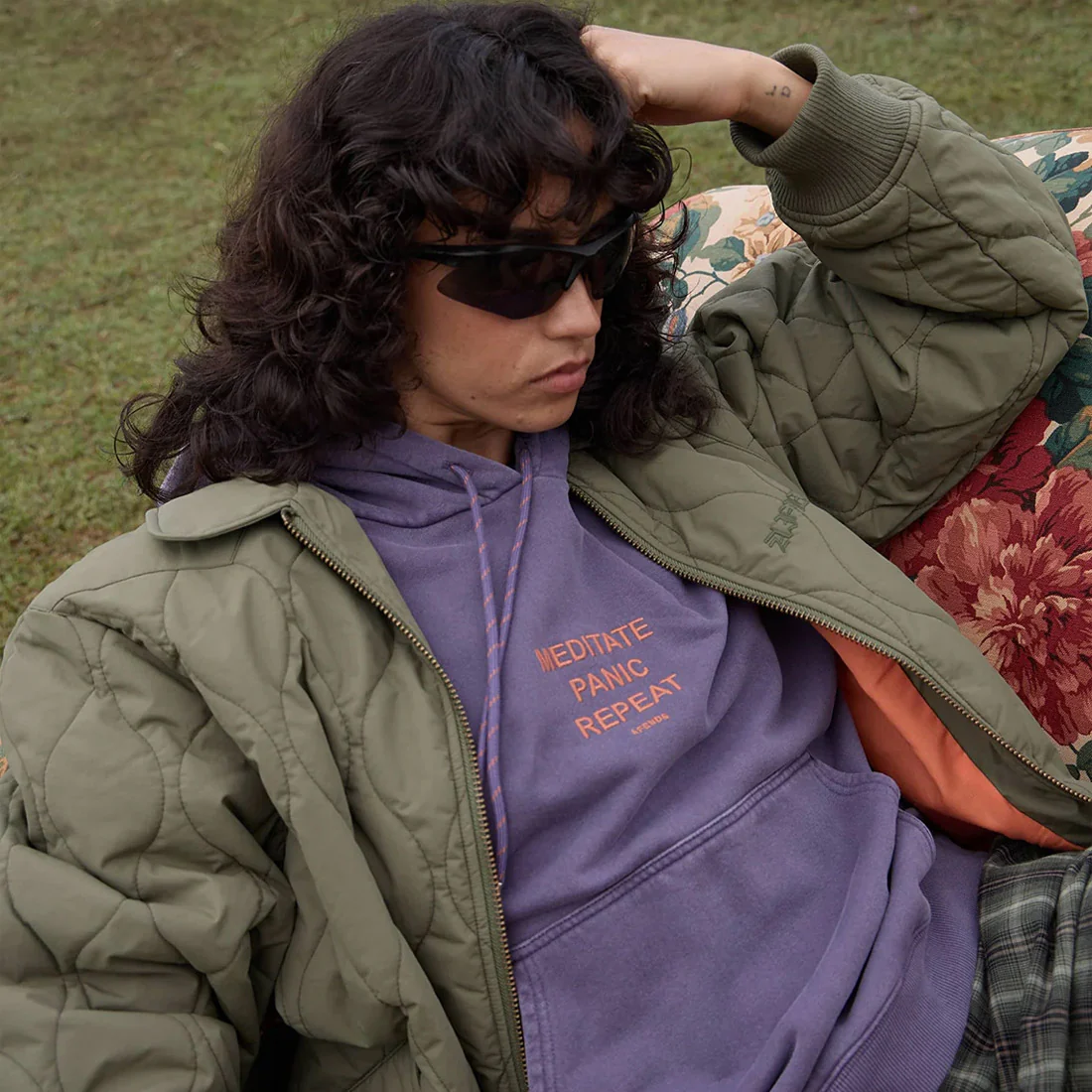 AFENDS Women's Loop State Pull On Hood - Vintage Aubergine - Image 6