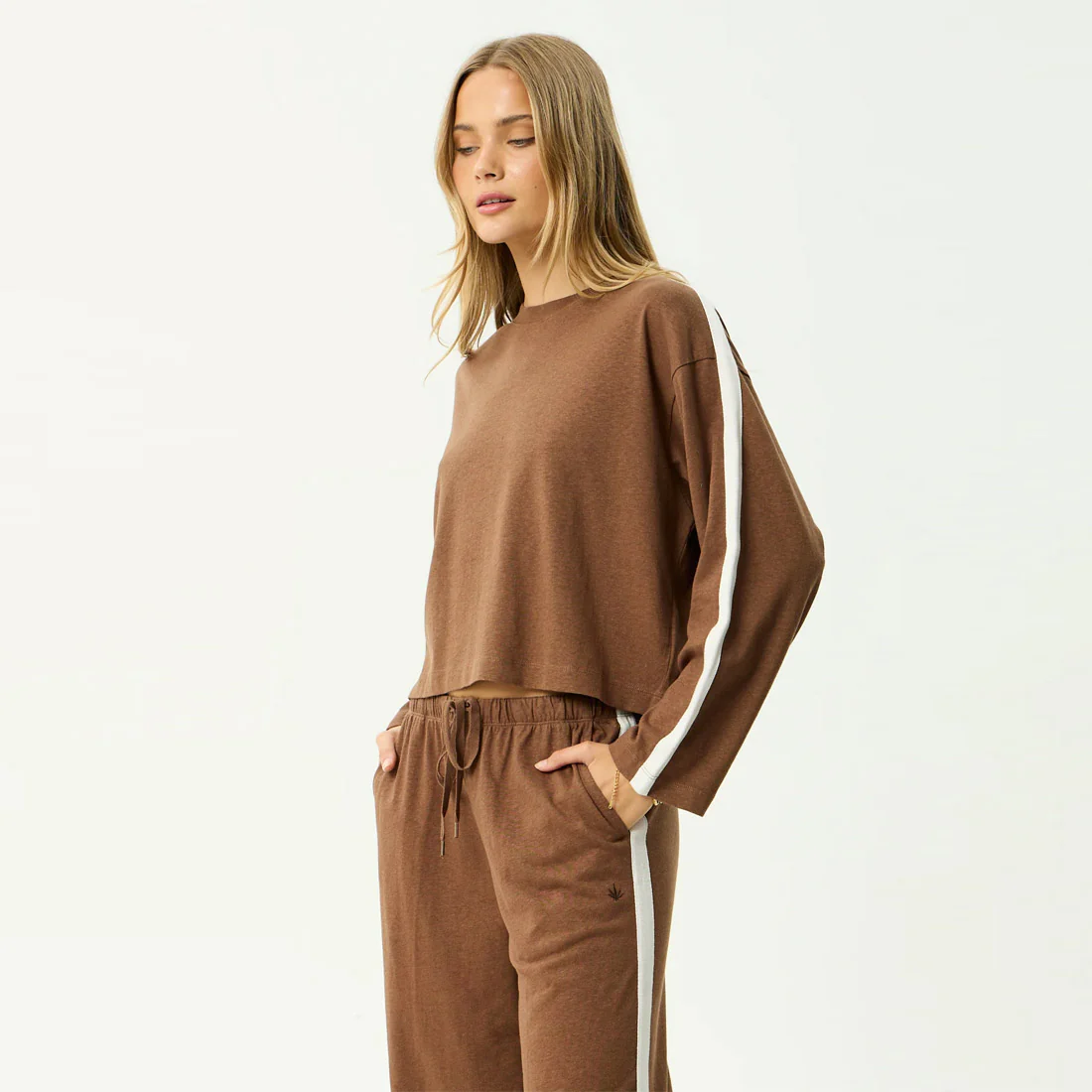 AFENDS Women's Marla Long Sleeve Tee - Cinnamon - Image 3