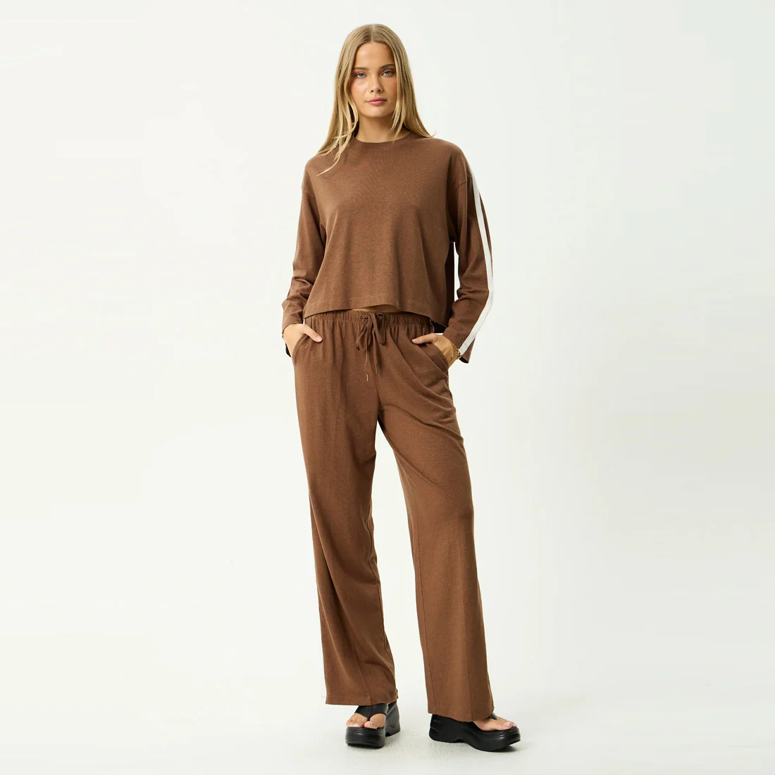 AFENDS Women's Marla Long Sleeve Tee - Cinnamon - Image 9