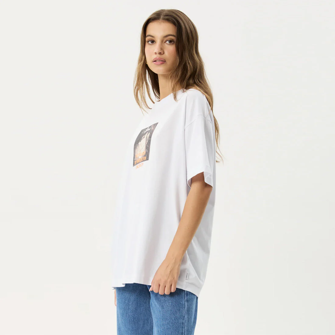 AFENDS Women's Modern Energy Oversized Tee - White - Image 3